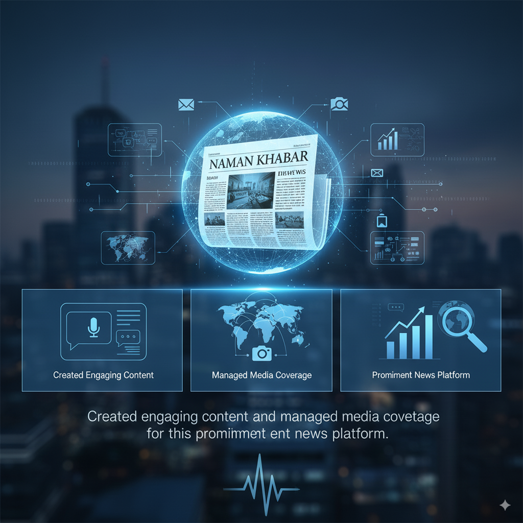 Naman Khabar news media website interface